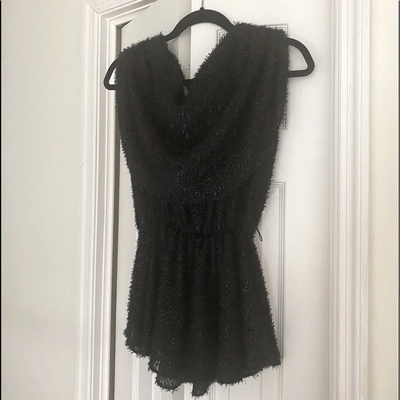 Jackie O Division of Surf and Turf California Cowl Neck Vintage Shag Top Size S - Picture 1 of 6